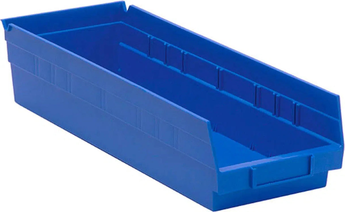 Shelf Bin, 17 7/8" x 6 5/8" x 4", Blue, 20/ctn (DROP SHIP ONLY)
