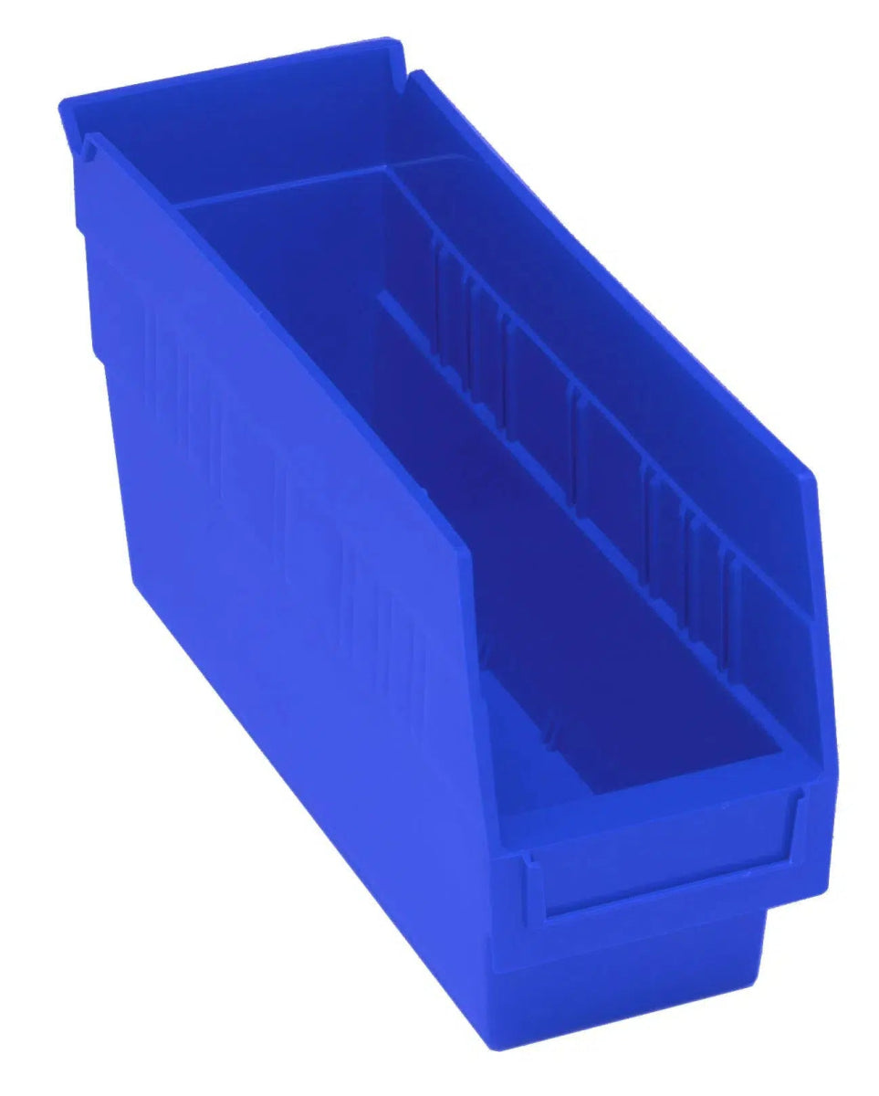 Shelf Bin, 11 5/8" x 4 1/8" x 6", Blue, 36/ctn (DROP SHIP ONLY)