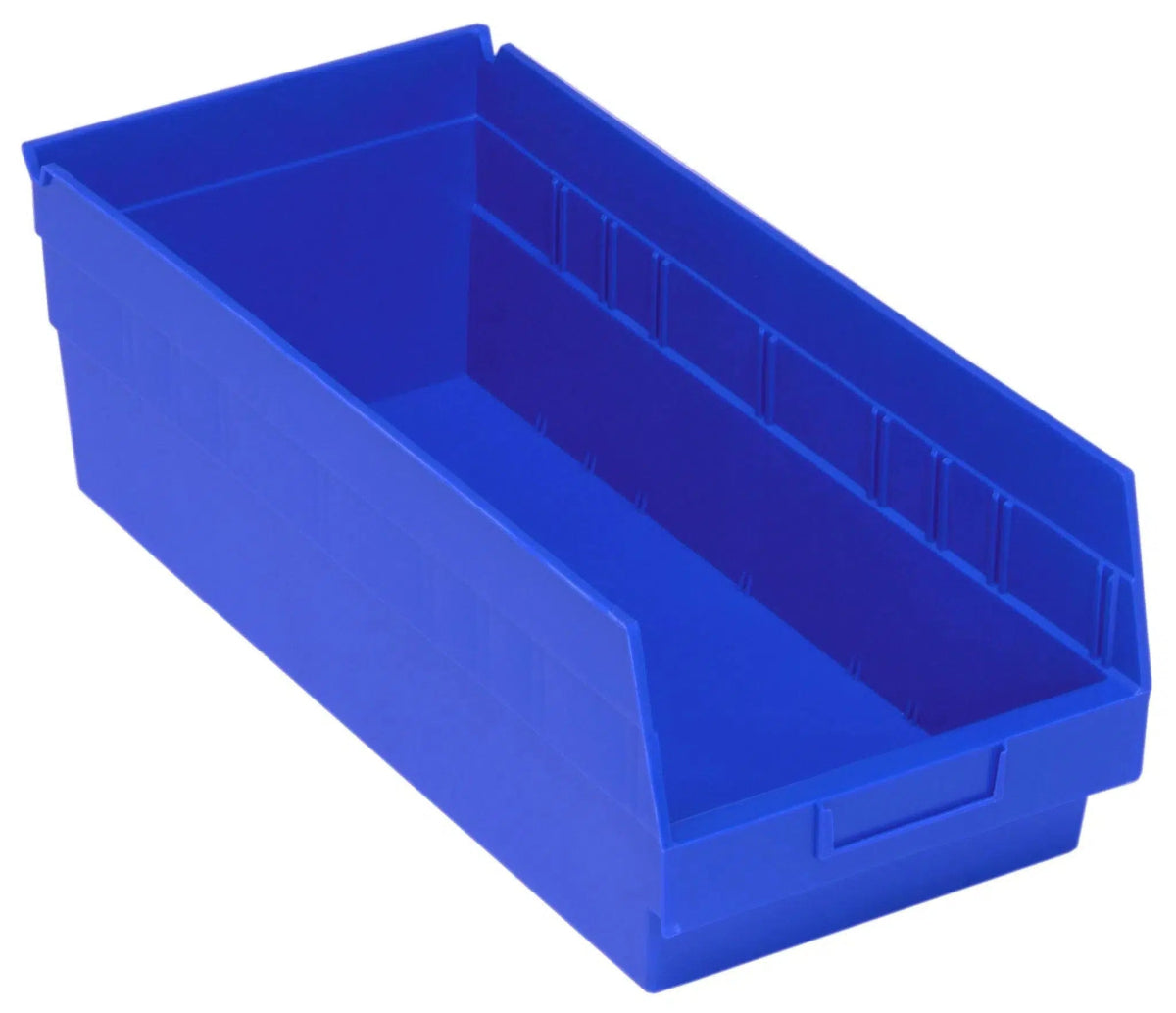 Shelf Bin, 17 7/8" x 8 3/8" x 6", Blue, 10/ctn (DROP SHIP ONLY)