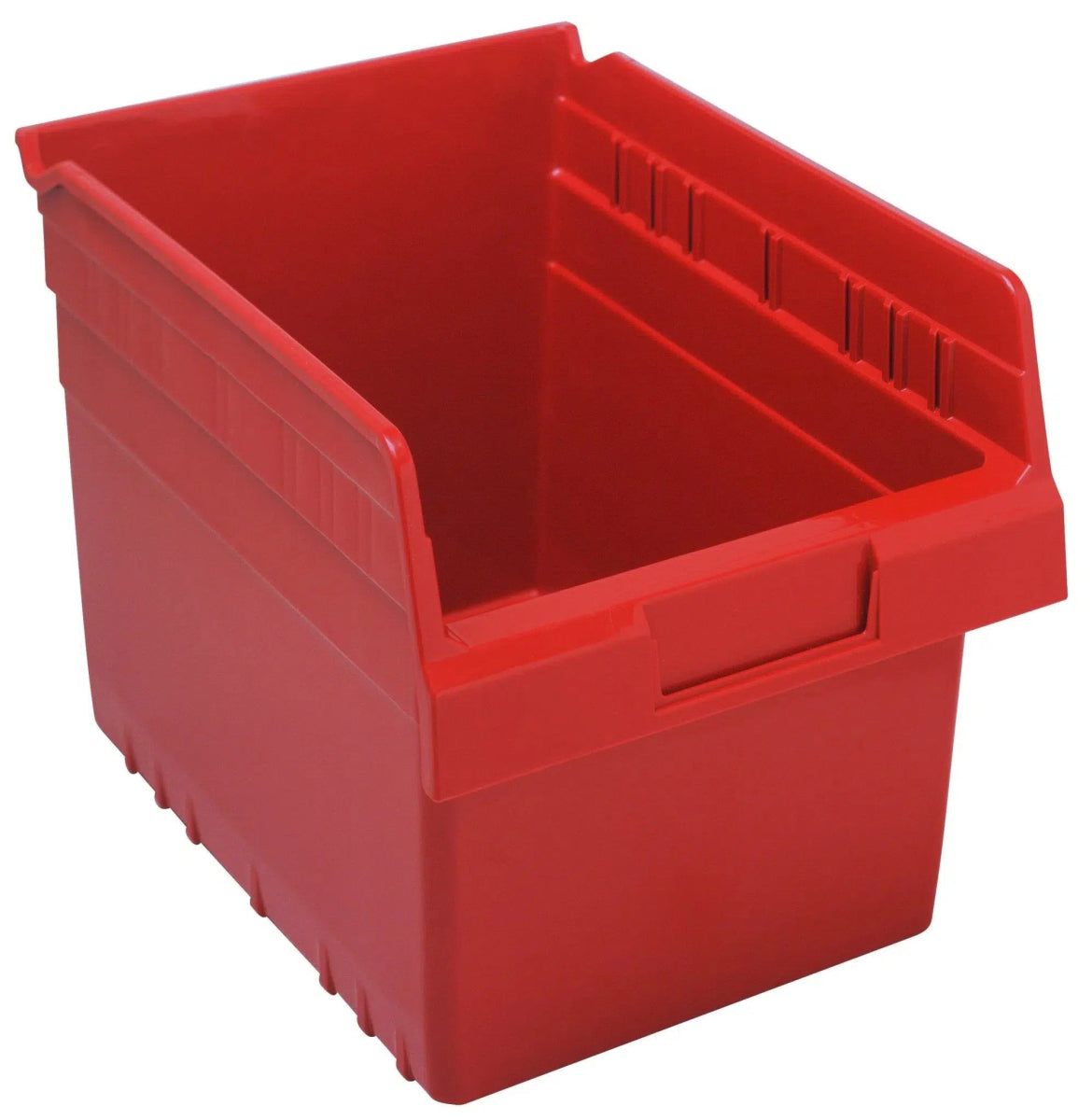 Shelf Bin, 11 5/8" x 8 3/8" x 8", Red, 20/ctn (DROP SHIP ONLY)