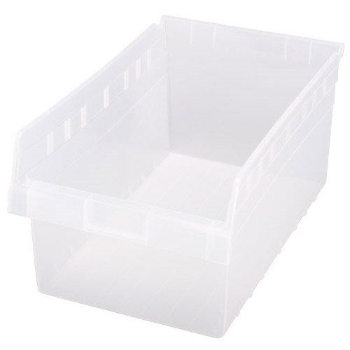 Shelf Bin, 17 7/8" x 11 1/8" x 8", Clear, 8/ctn (DROP SHIP ONLY)
