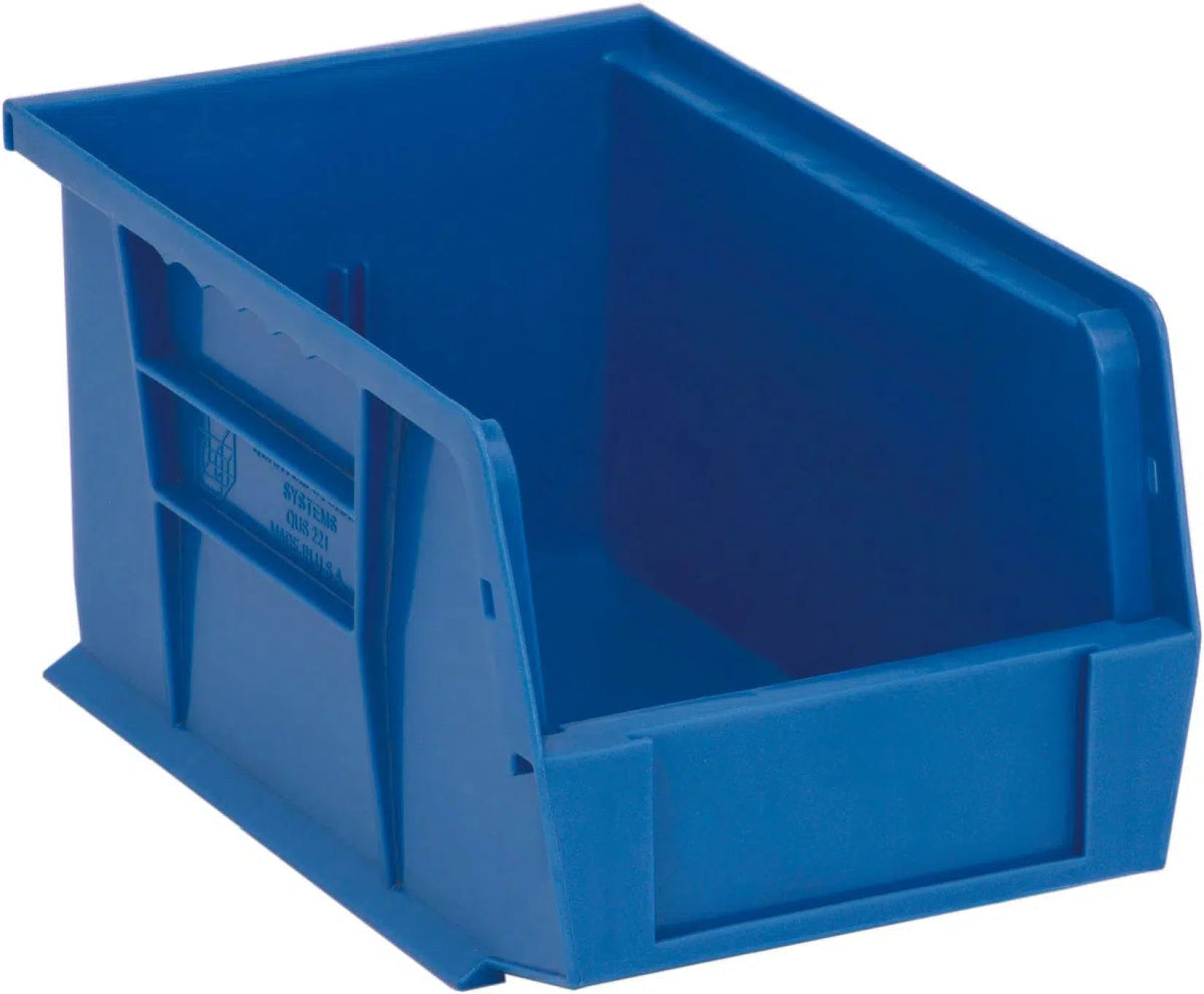 Bins, Stack and Hang, Blue, 9-1/4" x 6" x 5", 12/ctn (DROP SHIP ONLY)