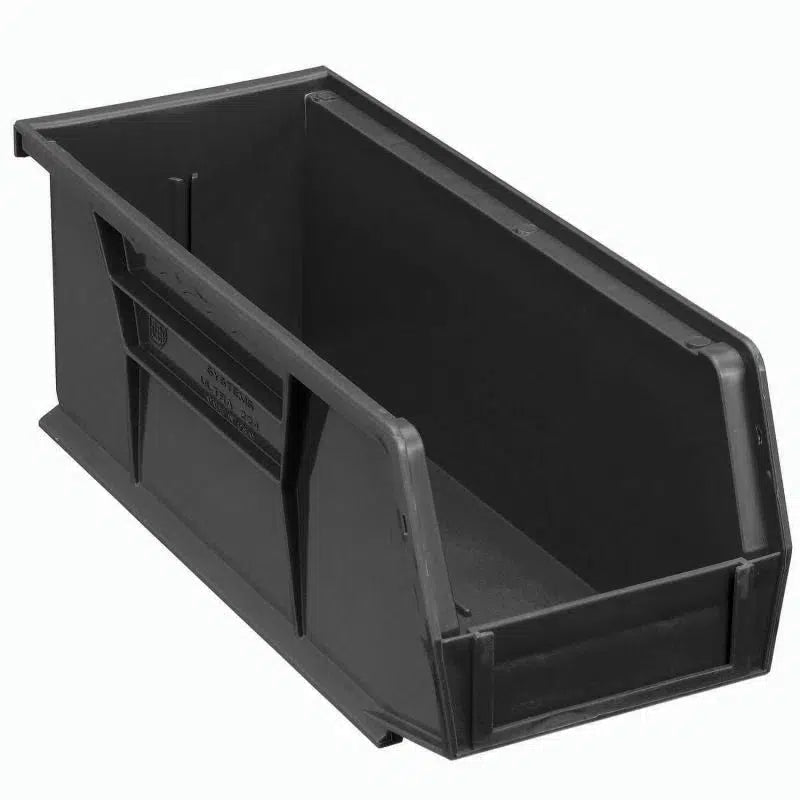 Bins, Stack and Hang, Black, 10-7/8" x 4-1/8" x 4", 12/ctn (DROP SHIP ONLY)