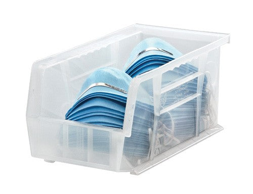 Bin, 10 7/8"L x 5.5"W x 5"H, Clear, 12/ctn (DROP SHIP ONLY)