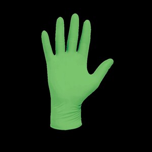 Halyard PUREZERO Limon Nitrile Glove, Standard, Green, Medium, 200/bx, 10 bx/cs