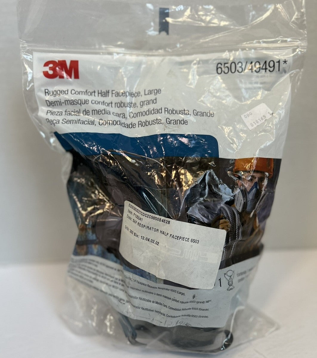 Respirator, Half Facepiece, Large, Reusable, 10/cs (Continental US+HI Only)