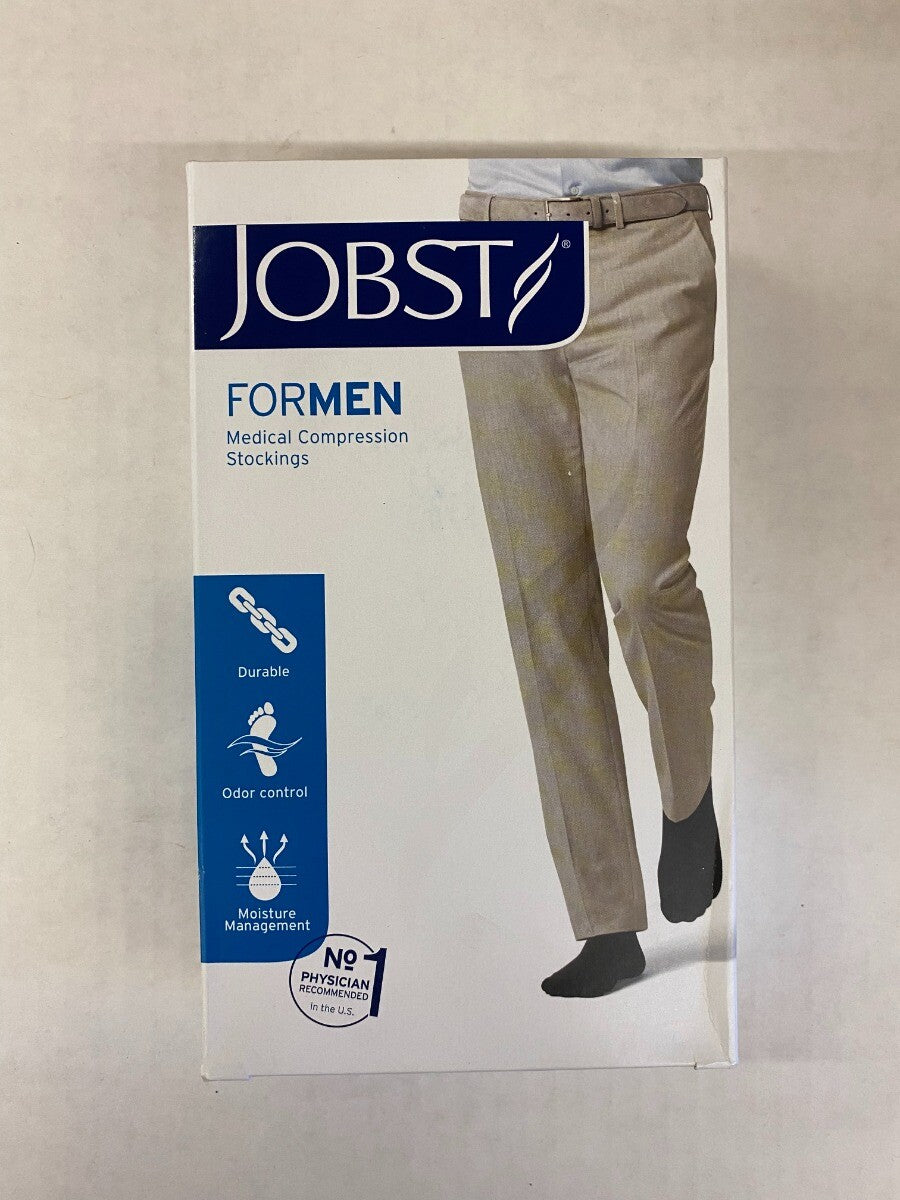 Compression Hose, Thigh High, 30-40 mmHG, Closed Toe, Black, Small (Continental US Only)