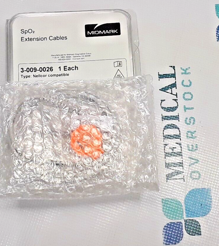 SpO2 Extender Cable, 4ft, Envitec (US Only) (DROP SHIP ONLY) (Delivery Info Sheet Required)