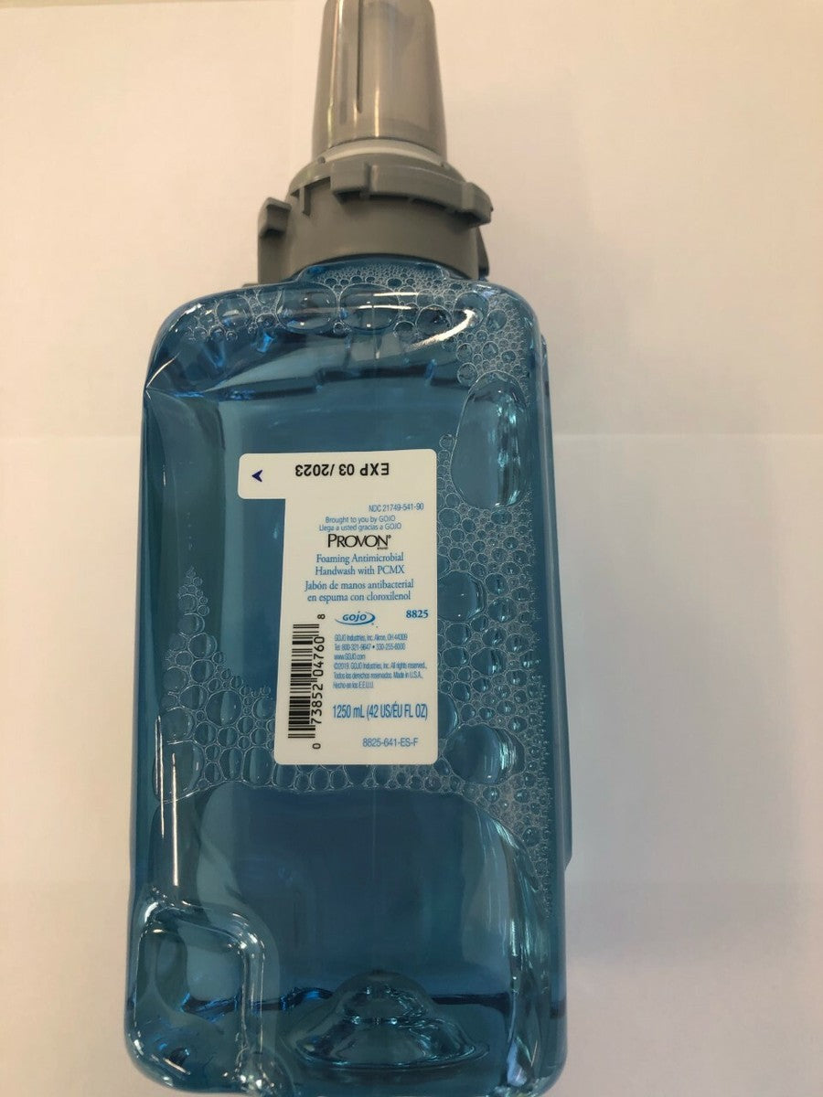 PROVON ADX 1250mL Refill, Foaming Antimicrobial Handwash with PCMX, Lt. Blue, 3/cs