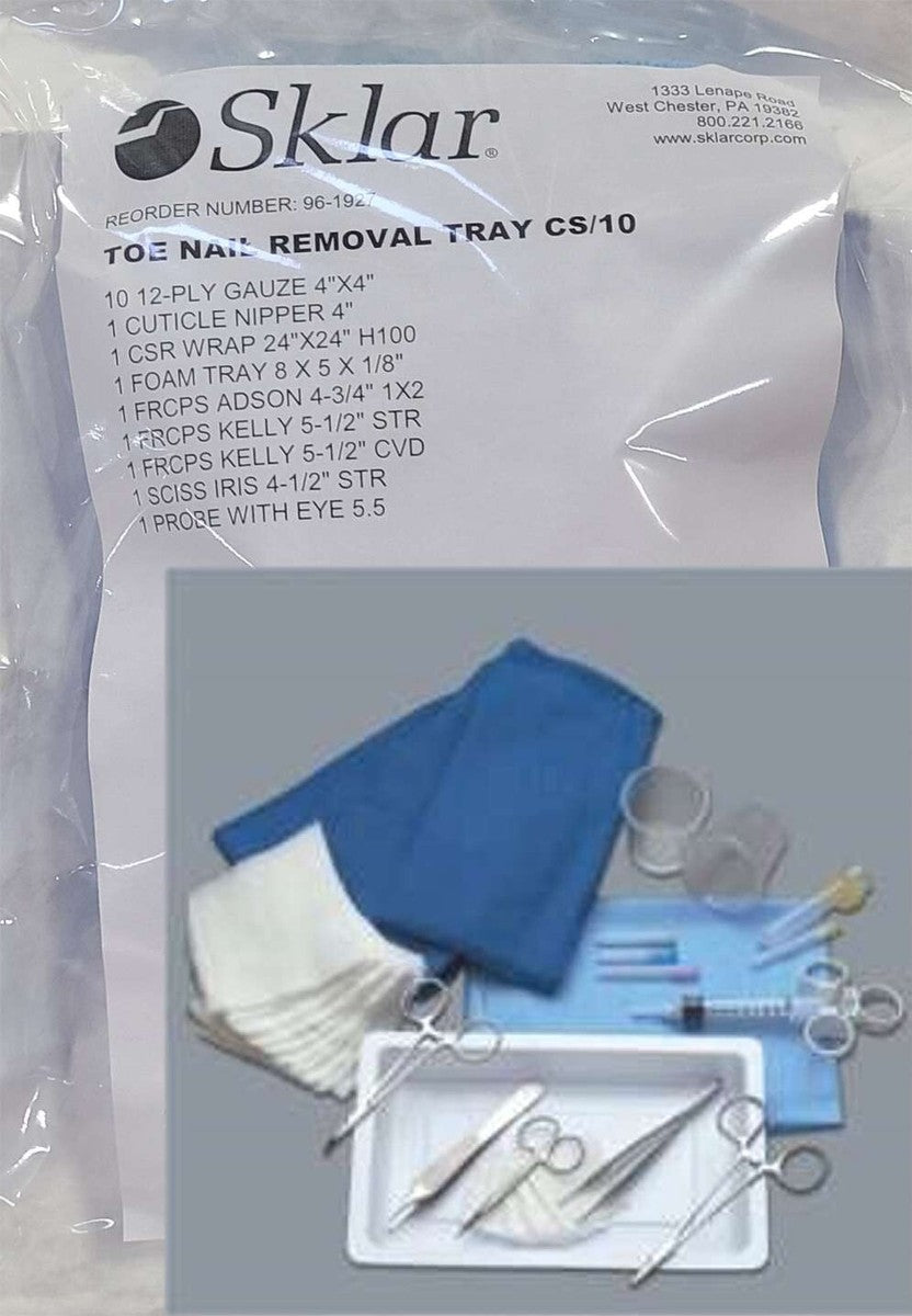 Toe Nail Removal Tray, 10/cs