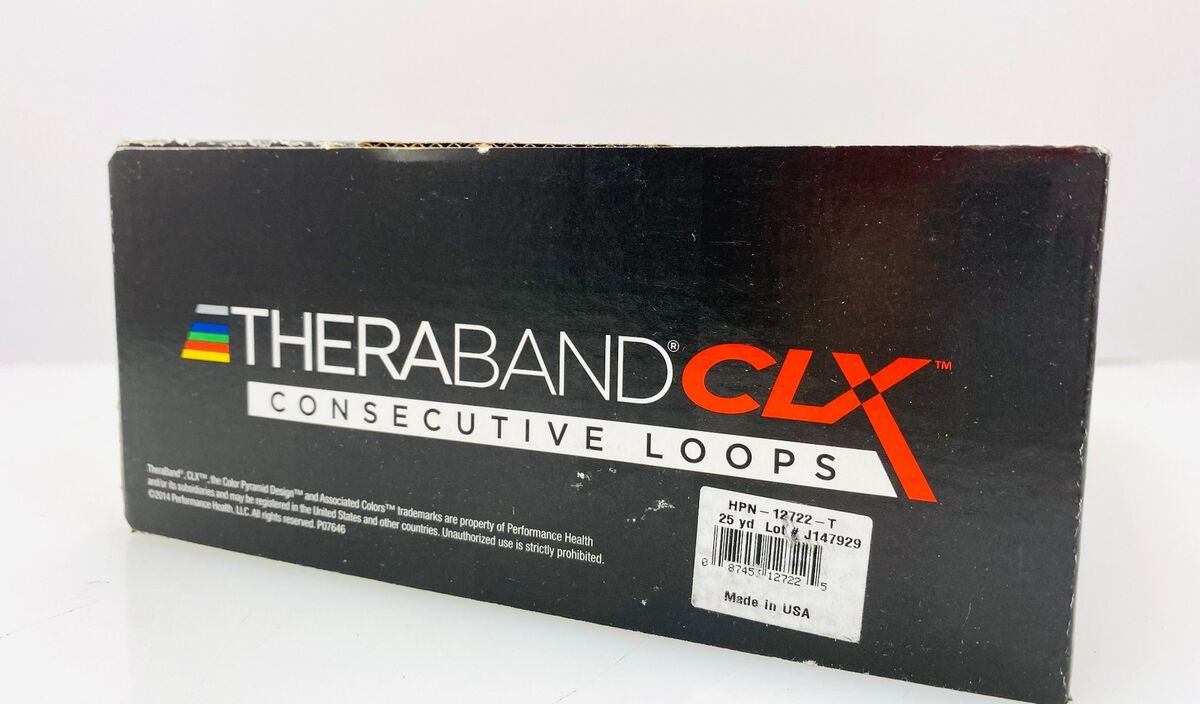 Resistance Band, Consecutive Loops, 25 Yard Dispenser Box, Red/ Medium, Latex-Free (LF), 6/cs (091309) (US Only) (Part Number Change COMING SOON)