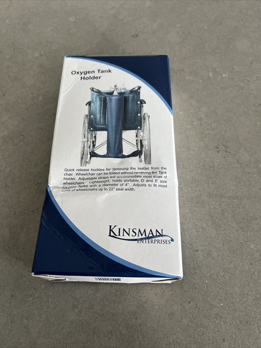 Oxygen Tank Holder, PVC Coated, Heavy Duty Nylon, Holds D & E or other 4" Dia Tanks, Navy Blue (A handling charge of $9.95 will be added to any order under $25.00) (DROP SHIP ONLY)