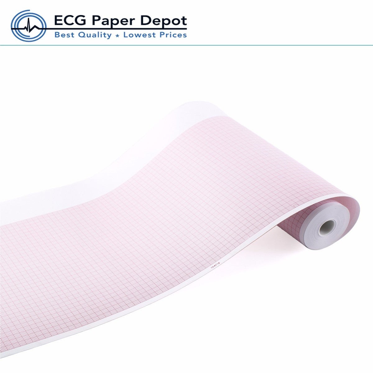 Thermal Paper Roll with Header Full Size, 8/27" x 70 ft (210mm x 21.3m), For use with the ELI/Bur 230, 12 rl/cs (US Only)