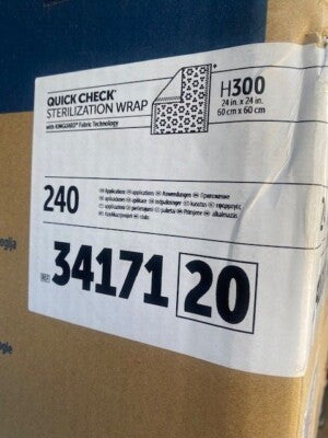 H300, Quick Check Wrap, 24" x 24", 120/bg, 2 bg/cs (US Only)