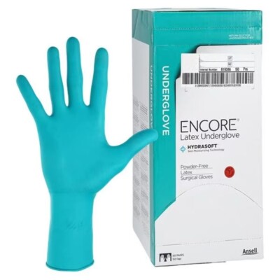 Surgical Gloves, Sterile, Latex, Powder Free (PF), Size 7, 50 pr/bx, 4 bx/cs (US Only)
