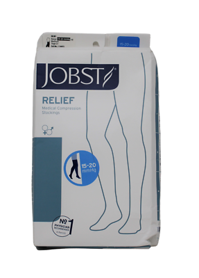 Compression Stocking, Thigh Relief, 15-20mmhg, Closed Toe, Silicone, Beige, MD (Continental US Only)