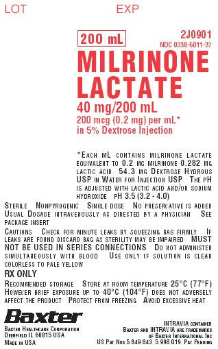 Milrinone Lactate, 5% Dextrose Injection, 40 mg/ 200 ml, Intravia Plastic Container, Liquid Premix, 10/cs (Rx) (Item is Non-Returnable) (Continental US Only, Excluding IN and ND) (Product Access Restricted. Check with your sales rep to verify eligibility) (Item is on Manufacturer Long Term Backoder with no ETA on availability)