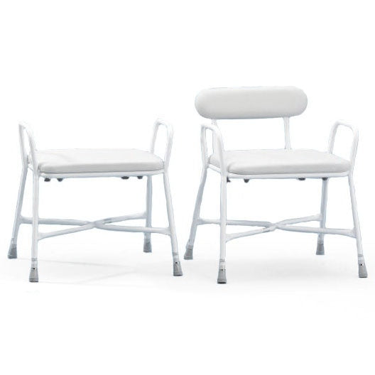 Homecraft Sherwood Plus Shower Stool, Bariatric, with Arm and Back (US Only)