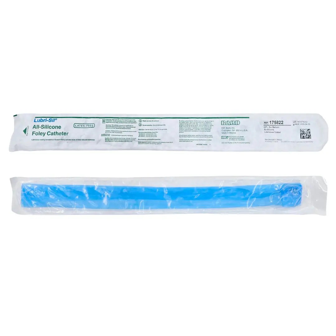 Lubri-Sil Foley Catheter, 22FR, 5cc, Slippery, 2-Way, 12/cs (US Only)