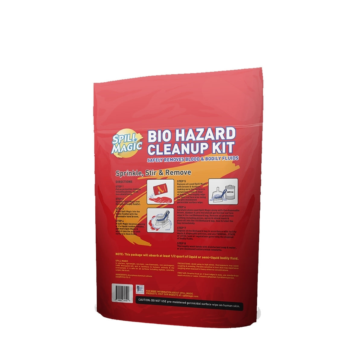 Spill Magic Biohazard Cleanup Kit, 4/cs (DROP SHIP ONLY - $150 Minimum Order)
