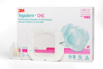 CHG Port Dressing, 12 cm x 12 cm, Latex-Free, 25 ea/bx, 4 bx/cs (Continental US+HI Only) (Non-Refundable; Non-Returnable)