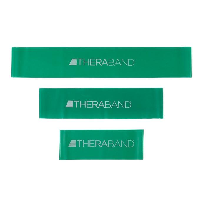 Resistance Band Loop, Green/ Heavy, 12" Lay Flat Length, 10 Pk Band Loops Each Individually Sealed in Polybag with Safety Instructions, 6 pk/cs (021107) (Legacy# 20831) (US Only)