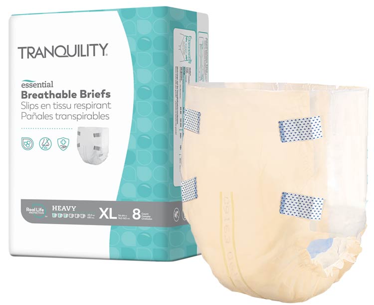 Brief, Heavy Breathable, X-Large, 8/bg, 8bg/cs