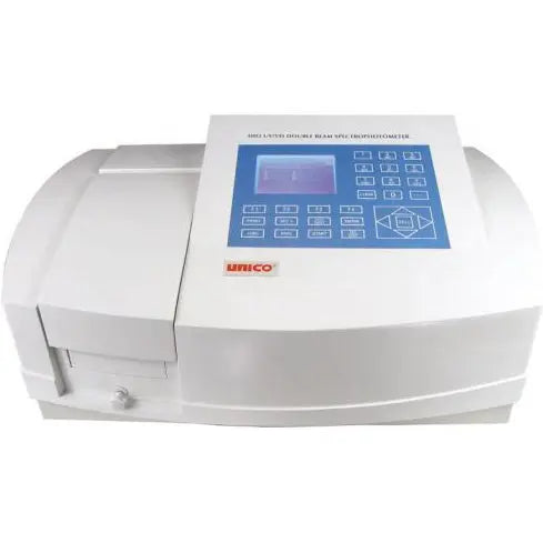 Scanning Spectrophotometer, Double Beam, 1.8 nm Bandpass, Wavelength Range 190-1100 nm, LCD Screen, Programmable, 4-Position Cell Holder, (4) Optical Glass Cuvettes, (2) Quartz Cuvettes, USB Port, Parallel Port, Build-in Software Including: T/A/Conc, Standard Curve, Kinetics, Multi-wavelength Scanning and DNA/Protein, Dust Cover, User Manual, 110/ 220V, 50/ 60Hz, Switchable, CE Certified, Preset at 110V (US Only) (DROP SHIP ONLY)