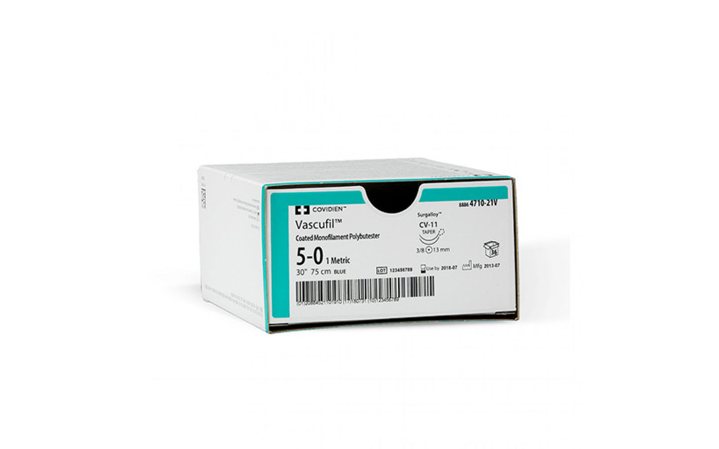 Suture, Size 5-0, 30", Blue, CV-15, 36/pk (Continental US Only)