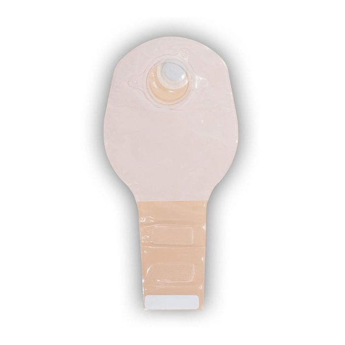 Drainable Pouch, 2-Piece, 12", 2-Sided Comfort Panel, Tail Clip, Opaque, 1 3/4" Flange, 10/bx (Continental US Only)