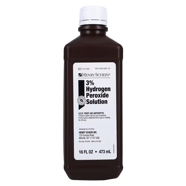 Hydrogen Peroxide 3% Solution 16oz, 12/CA (112-7069)