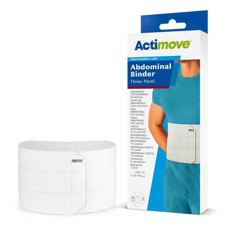 Actimove Abdominal Binder, 3-Panel, Small, White (Continental US Only)