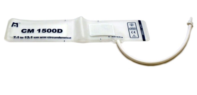 CM1500D Single-Patient Use Cuff, Neonatal, 7.1-13.1cm, 20/bx (Continental US Only) (DROP SHIP ONLY) (Pricing Subject to Change without Notice)