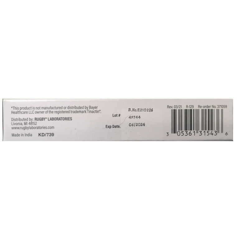 Anti-Fungal Cream, 15gm, Compare to Tinactin 1%, NDC# 00536-1315-43 (US Only)