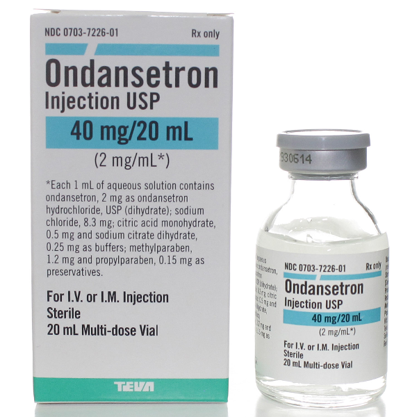 Ondansetron Injection, USP, 2mg/ml, 2 ml Vial, Single Dose, Glass Fliptop Vial, 25/bx (Rx) (Item is Non-Returnable) (We must have your Wholesale Drug License on File before shipping this product) (US Only, Excluding IN and ND)