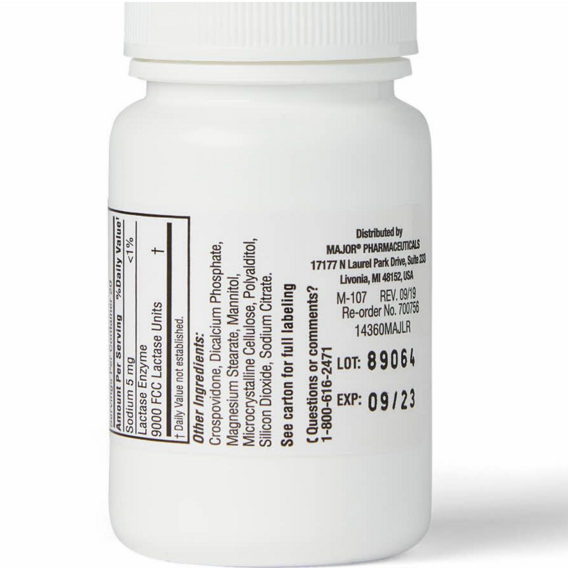 Lactase, Caplets, 60s, Compare to Lactaid, NDC# 00904-5224-52 (US Only) (PART NUMBER CHANGE COMING SOON)
