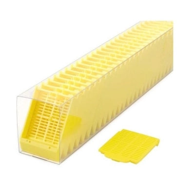 Histosette II Cassettes in Quickload Sleeves, Tissue, Yellow, (cassettes and lids packaged separately), 750/cs