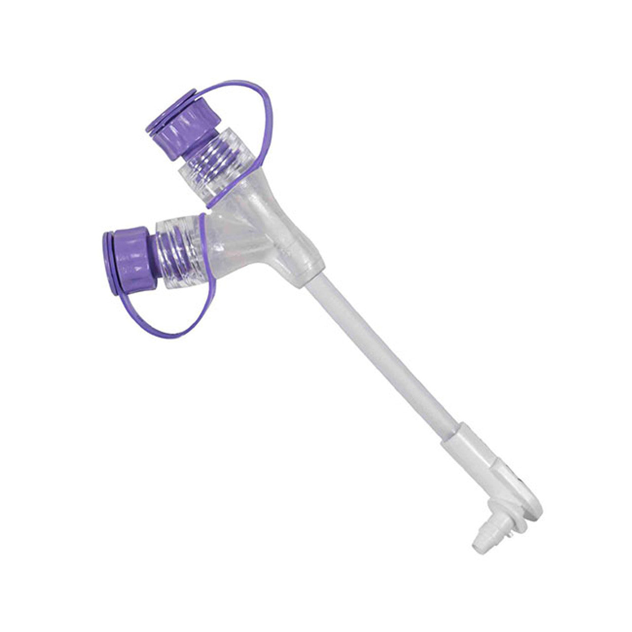 MIC-KEY Extension Set with 2-Port "Y" EnFit Connector, Secur-Lok Right Angle Connector, 5 cm, 5/cs (US Only) (Authorized Distributor Sub-Agreement Required  - See Manufacturer Details Page)