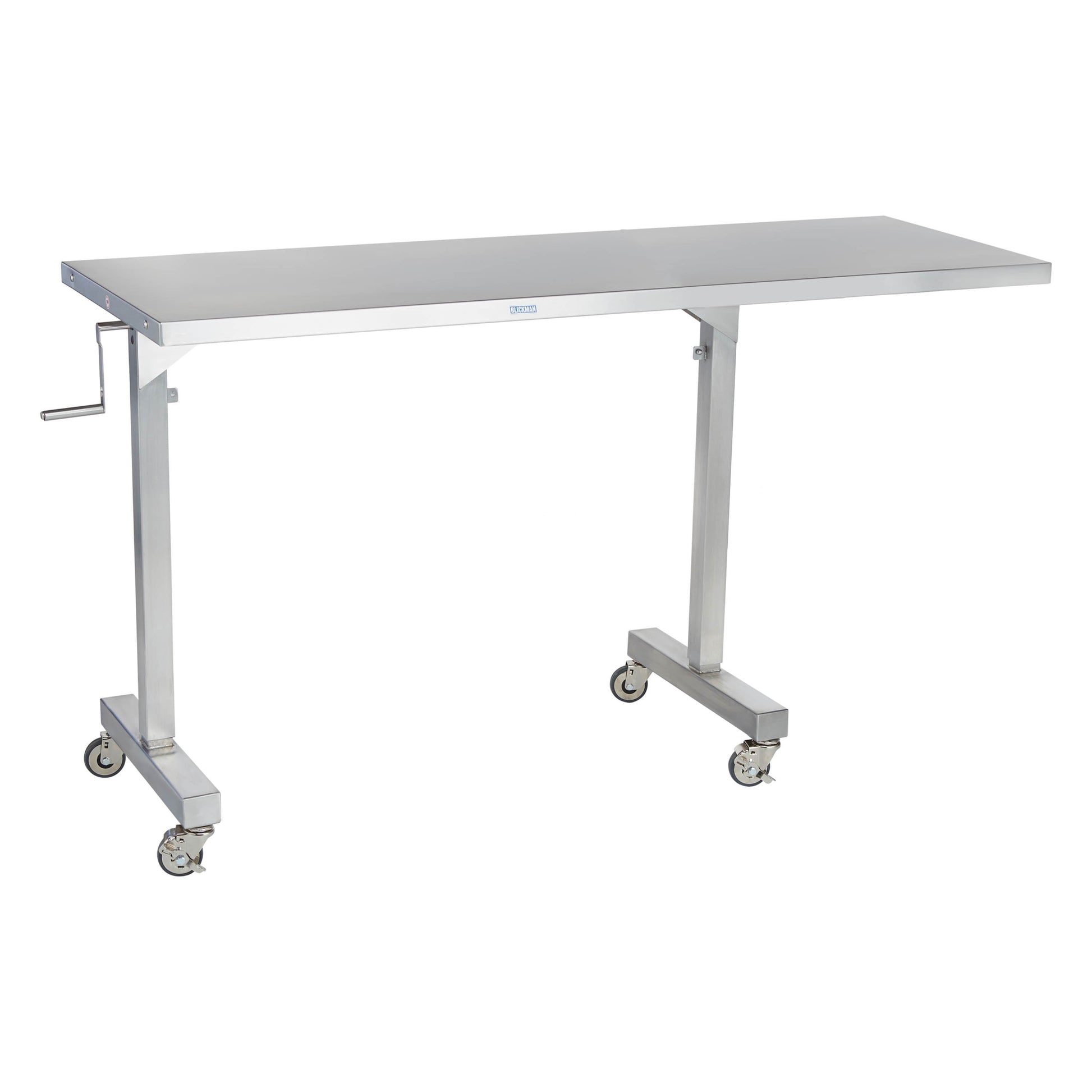 CRT Instrument Table, Adjustable Height 62"W x (36 - 56)"H x 24"D with 14" Overhang (DROP SHIP ONLY)
