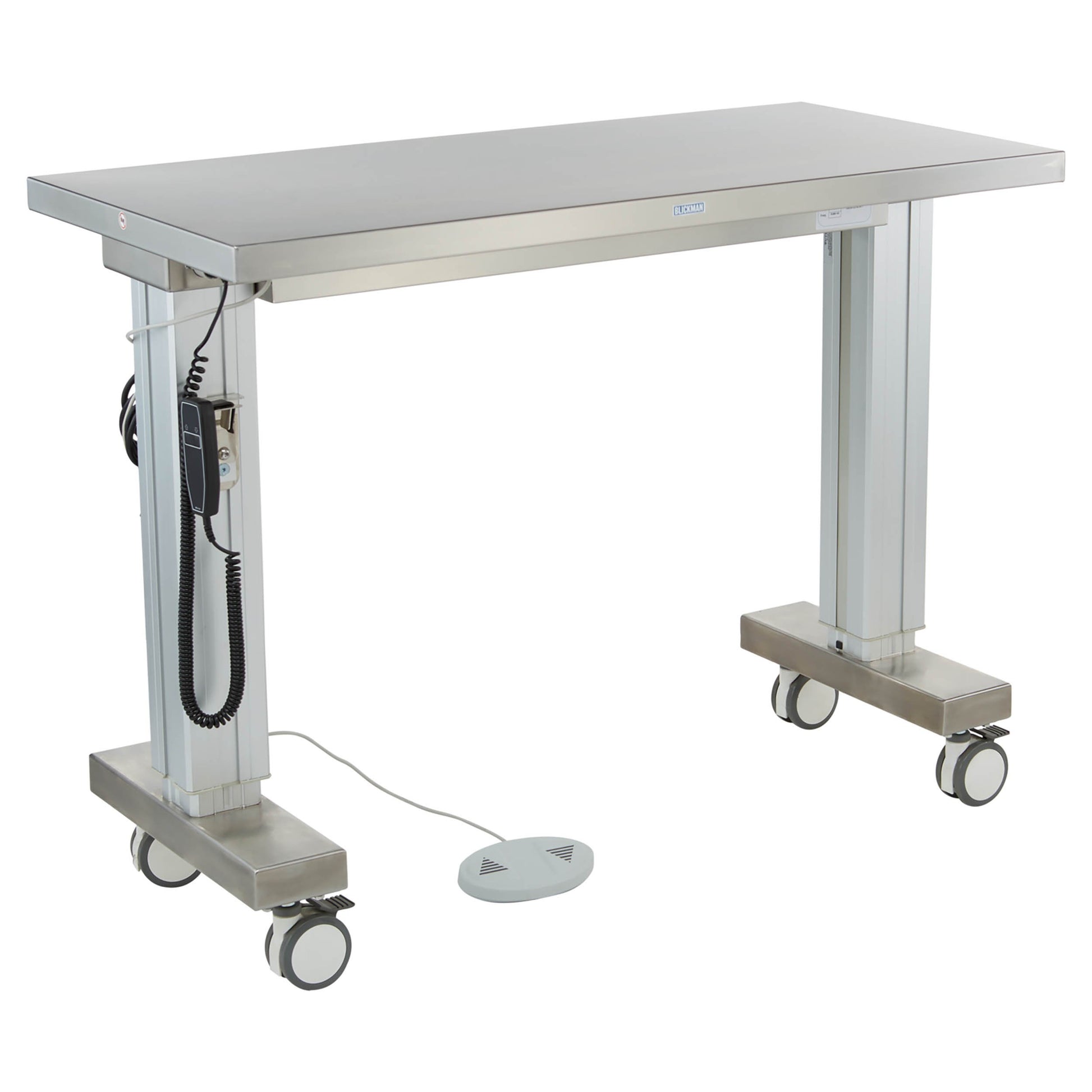 Motorized Instrument Table Adjustable Height 41"W x (36 - 56)"H x 46"D On 4" Casters w/Brakes (DROP SHIP ONLY)