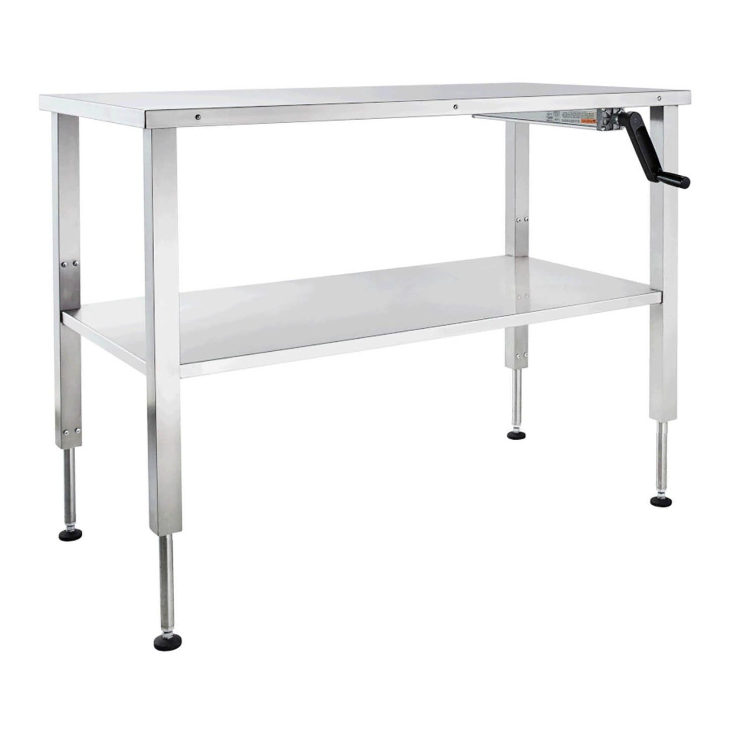 Hydraulic Instrument Table 48"W x (30 - 42)"H x 24"D w/Shelf Manual Crank (DROP SHIP ONLY)