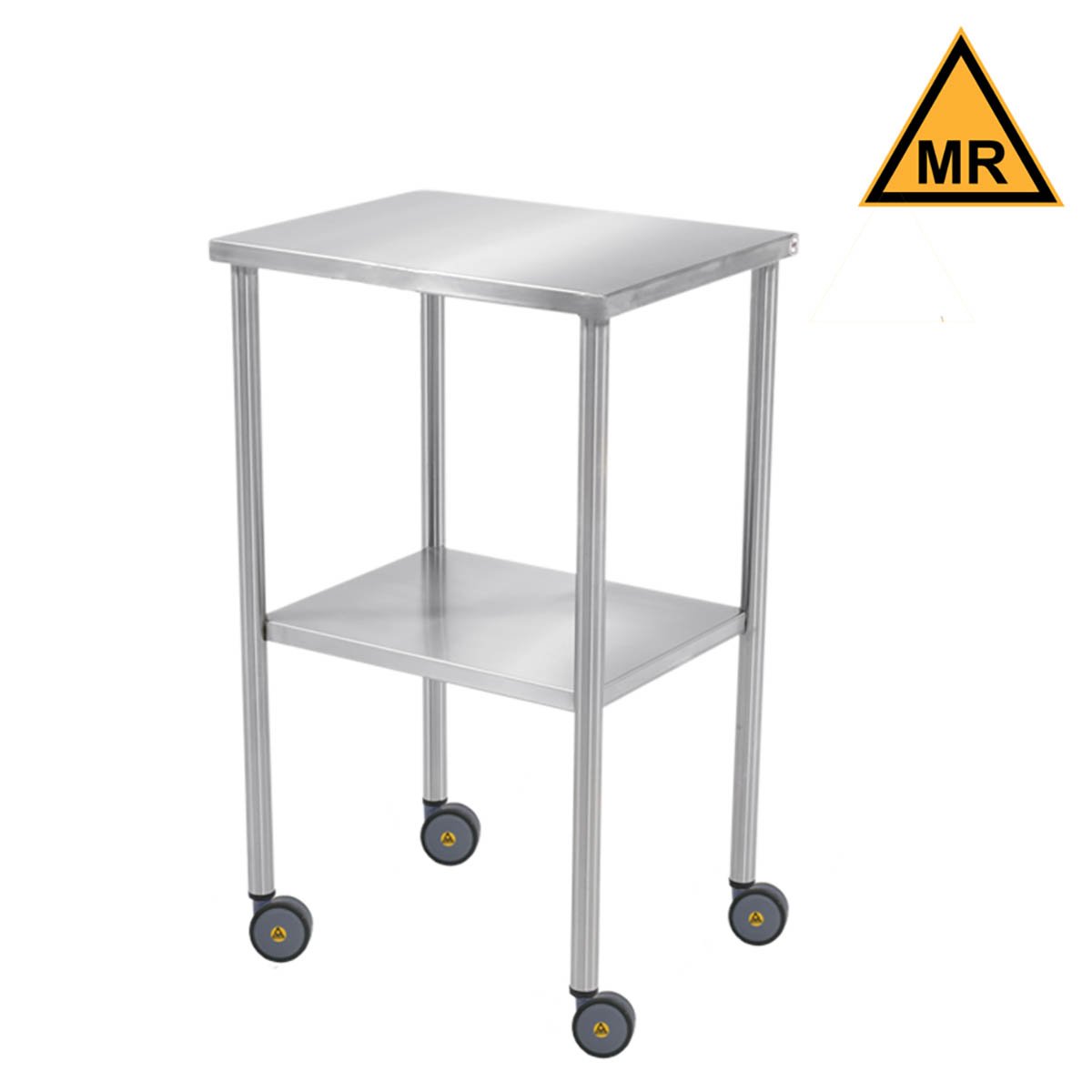 Howard Instrument Table 20"W x 34"H x 48"D On Casters MRI Safe (DROP SHIP ONLY)