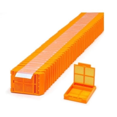Micromesh  Quickload Cassette Stacks for Robotic Feed Printer, Biopsy, Orange, 2000/cs