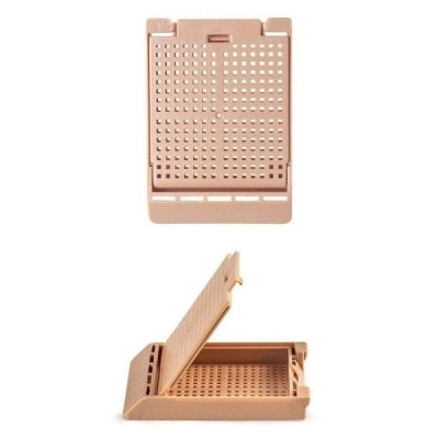 Slimsette Biopsy Cassette, 45 Angle, Acetal, Tan, 500/bx, 3 bx/cs