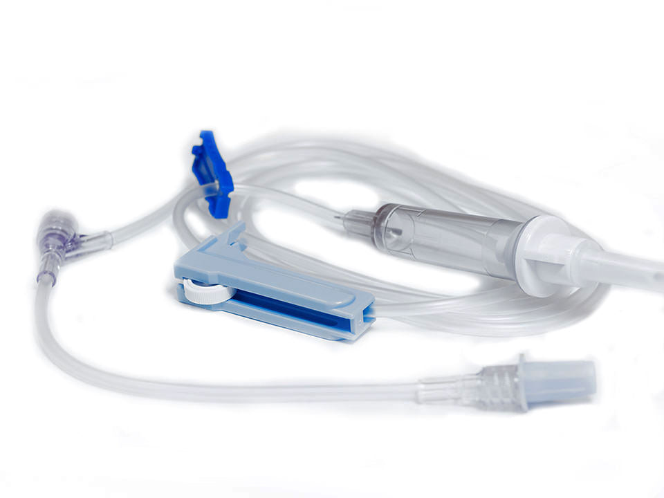 Solution Set, Non-Vented Spike, (2) Clearlink Luer Activated Valves, Male Luer Lock Adapter with Retractable Collar, 10 drops/ml, 100" Length, Non-Pyrogenic, Contains DEHP, Sterile Fluid Path, 48/cs (Rx) (Continental US Only) (Product Access Restricted. Check with your sales rep to verify eligibility) (Item on Manufacturer Allocation - Inventory Limited when Available)