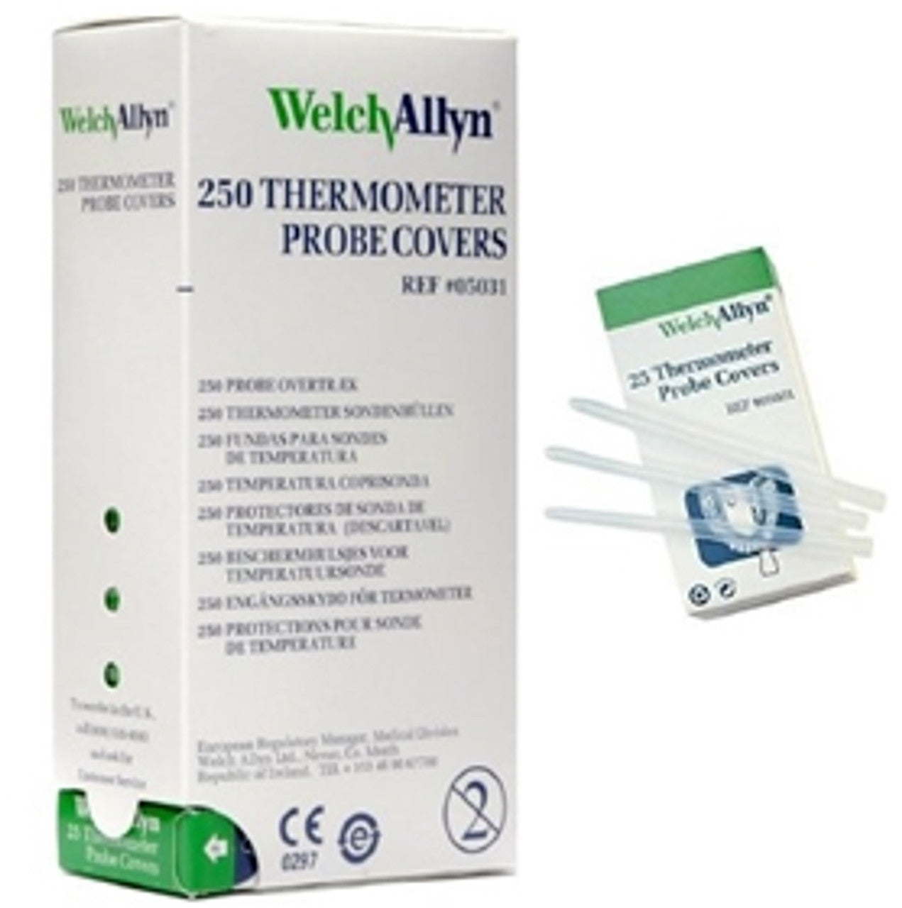 SureTemp Probe Cover, Disposable, Axillary/Oral/Rectal, 25/bx, 10bx/sleeve, 6 sleeve/cs = 1500 probe covers/cs (US Only)