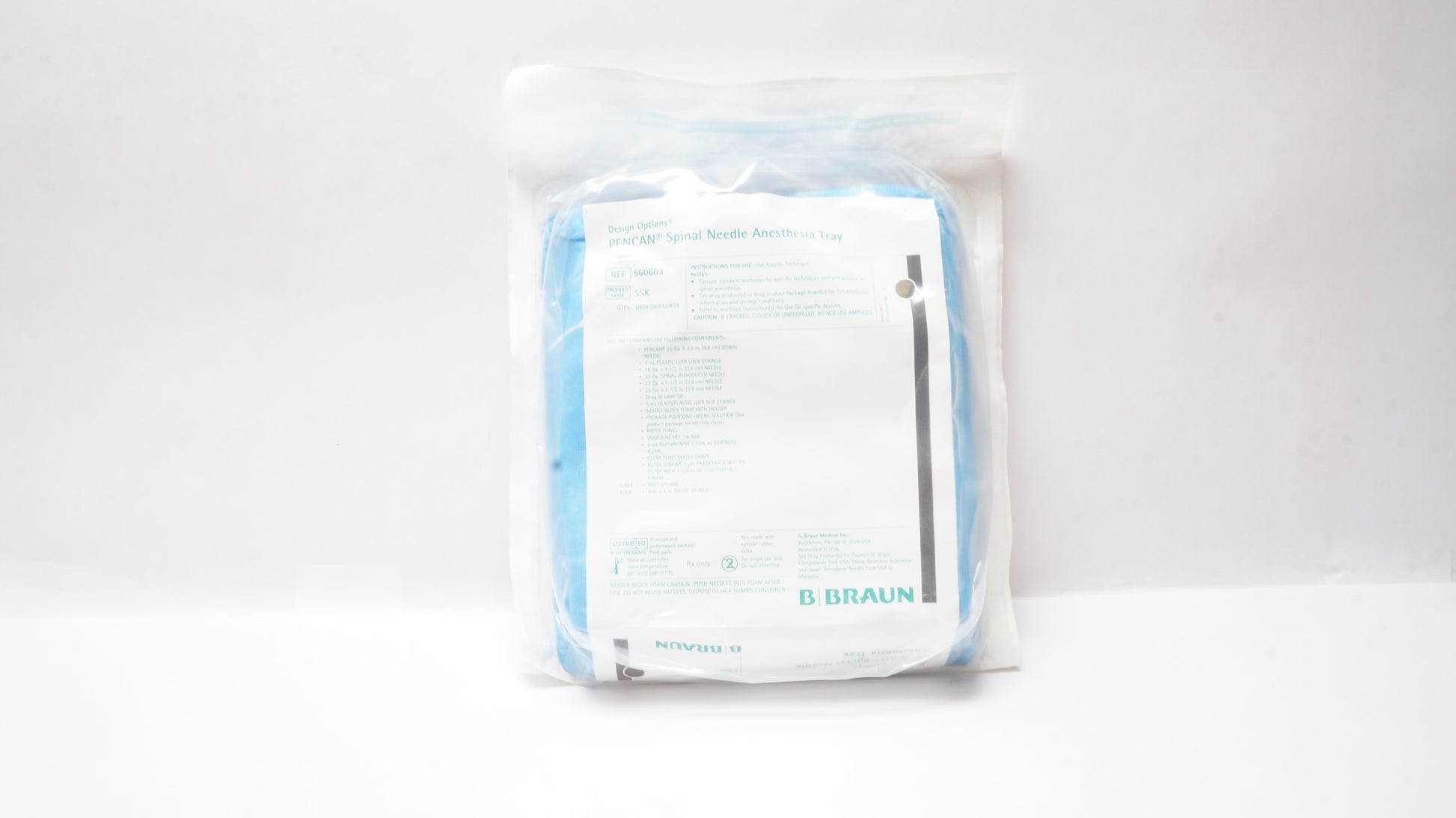 SSK Custom Spinal Tray, P25BKG, 10/cs (Rx) (Custom Item) (Item is Non-Returnable) (Continental US+HI Only, Excluding IN and ND)