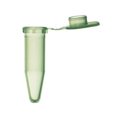Microcentrifuge Tube, 1.5mL, Green, 500/bg (Temporarily unavailable while going through a packaing & Unit of Measure change)