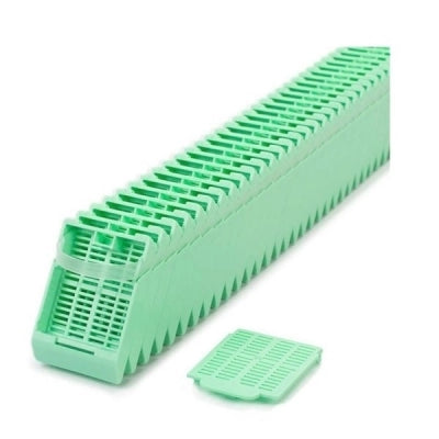 Histosette II, Lid Only Cassettes for Label Machine, Tissue, Green, (base sold separately), 2000/cs