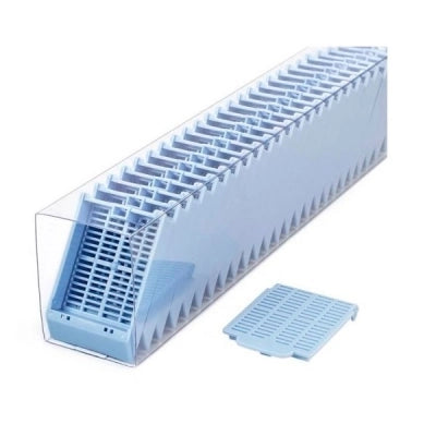 Histosette II Cassettes in Quickload Sleeves, Tissue, Blue, (cassettes and lids packaged separately), 750/cs